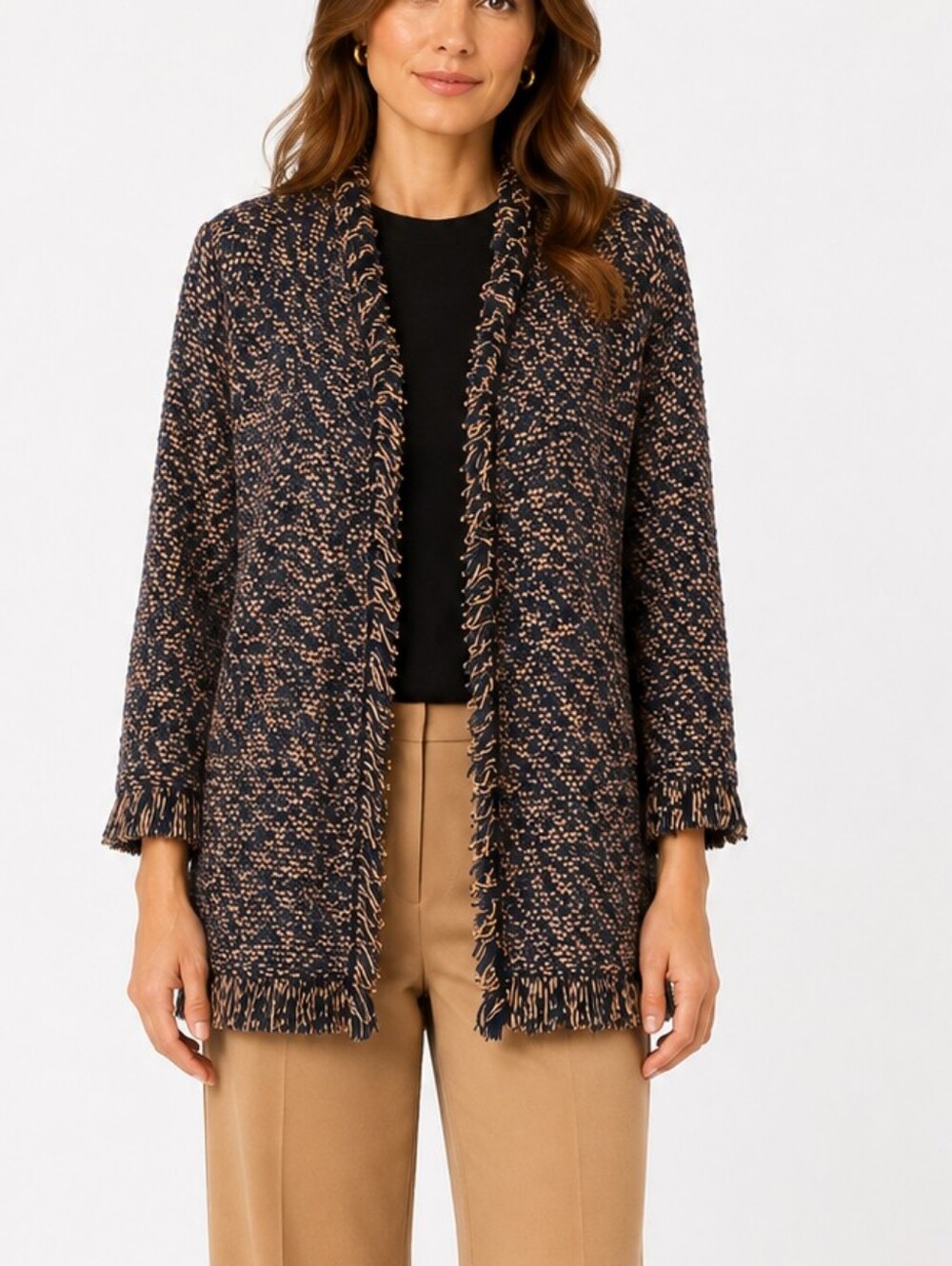 Anthropologie Tweed Sweater Cardigan Jacket